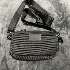 Dagne Dover Black Mesh Bag